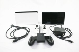 ◎ 中古品 任天堂 ニンテンドー Switch スイッチ 本体 ゲーム機 有機EL 白 動作確認・初期化済