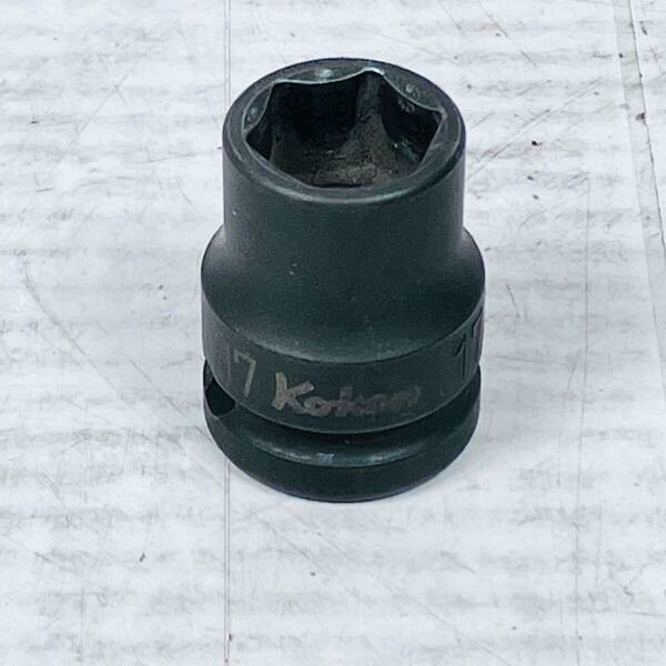 中古品 コーケン 差込角12.7mm 薄肉インパクトソケット 6角 17mm 14401M-17