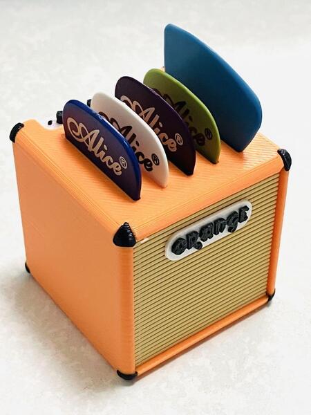 新品 送無★☆アンプ ピックホルダー★ギター ベース ピック オレンジ☆★Marshall fender フェンダー ギブソン Gibson orange マーシャル