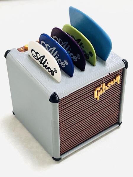 新品 送無★☆アンプ ピックホルダー★ギター ベース ピック グレー☆★Marshall fender フェンダー ギブソン Gibson 楽器 マーシャル