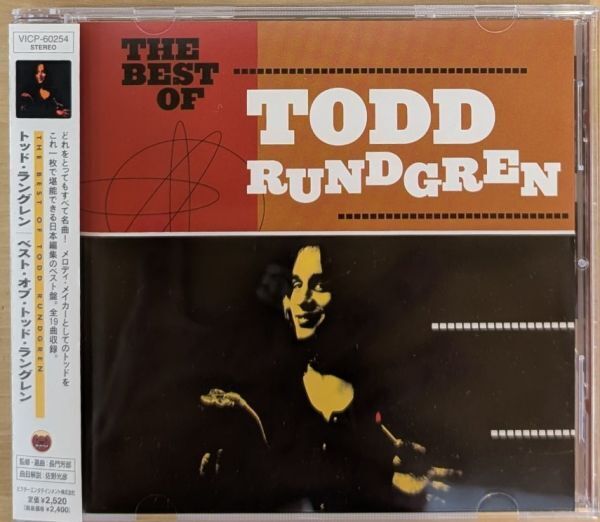 7763 TODD RUNDGREN トッド・ラングレン THE BEST OF TODD RUNDGREN ベスト CD 帯付き 国内盤 ライナーノーツ付き
