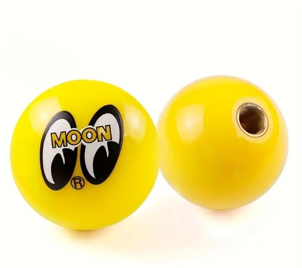 MOON EYES ムーンアイズ シフトノブ アダプター3種類付き イエロー