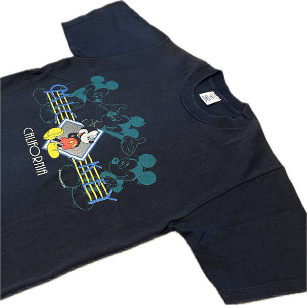 ◆即決送料込み◆90sシェリーズベスト社製ミッキーマウスTシャツM◆ビンテージヴィンテージアメリカ製ディズニー古着アメカジ