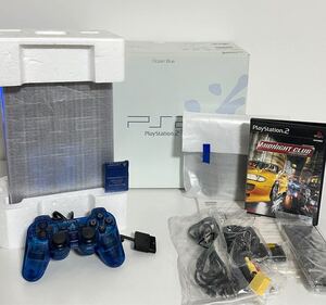 (11) ★動作確認済★ SONY ソニー PlayStation2 SCPH-37000 L オーシャンブルー OCEAN BLUE プレイステーション2 プレステ2 PS2 ソニー