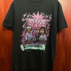 レア OUTKAST オフィシャル プリントTシャツ ブラック Lサイズ アウトキャスト ラップT ラップTシャツ アーティストT バンドT 黒