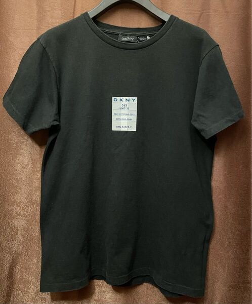 希少 MADE IN USA製 90s DKNY プリントTシャツ ブラック Mサイズ ディーケイエヌワイ Donna Karan New York ダナキャランニューヨーク