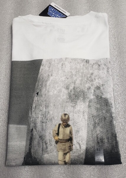 XL 新品 スターウォーズ エピソード1 ファントムメナス STAR WARS ユニクロUT ホワイト オーバーサイズ 半袖Tシャツ 綿100 uniqlo 河村康輔