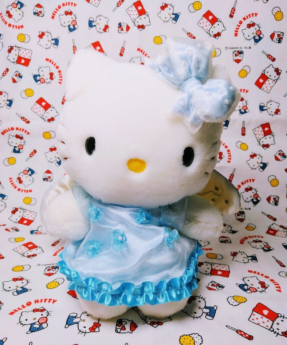激レア 天使の羽と鈴 エンジェルキティちゃん ぬいぐるみ 非売品 Yahoo!オークション -「天使キティ」(サンリオ) (キャラクター