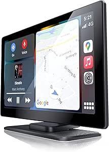 オーディオ ポータブル&カーナビエンタメマシン VANBAR 9インチ CarPlay Android Auto対応 多機能 内蔵スピーカー A703