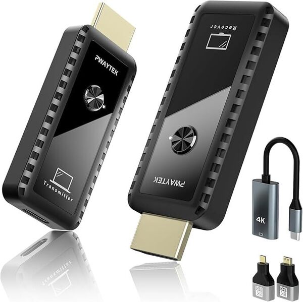 ワイヤレスHDMI 無線 送受信機セット小型 拡張モード 4台増設可能 収納に便利 無線化 30m安定転送距離 1080P/5Ghz WIFI&設定不要 A576