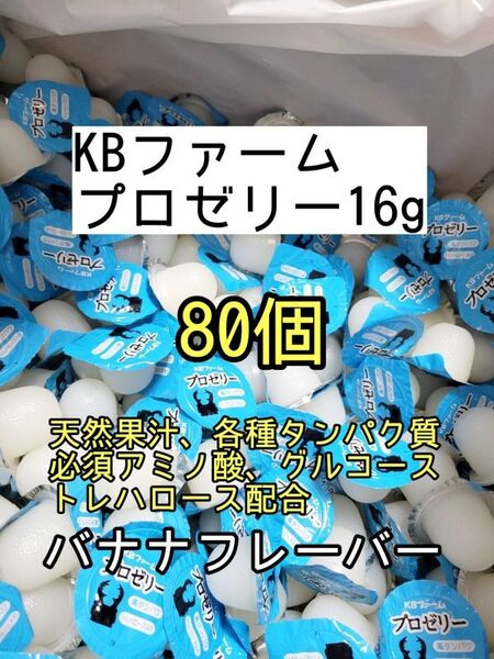 人気昆虫ゼリー KBファーム プロゼリー16g 80個カブトムシ クワガタ ハムスター フクロモモンガ ハリネズミ オオクワガタ デュビア