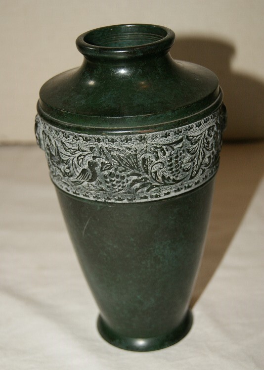 古美術 骨董 青銅花瓶 花瓶 花器｜高岡銅器 碧嶺｜ - メルカリ
