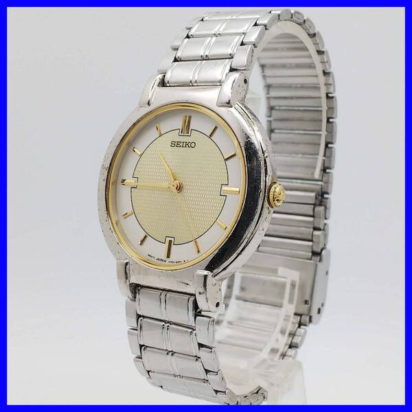 319 送料無料【電池交換済】セイコー★SEIKO★V701-1771★シンプルデザイン★メンズ/腕時計/アナログ/クォーツ