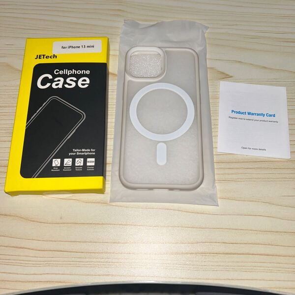j137 JETech iPhone 13 mini 5.4インチ用 マグネット ケース MagSafeに対応 半透明のマット背面 薄型 耐衝撃 カバー