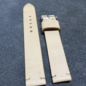 18mm イタリアンレザー 時計ベルト クラスト ナチュラル