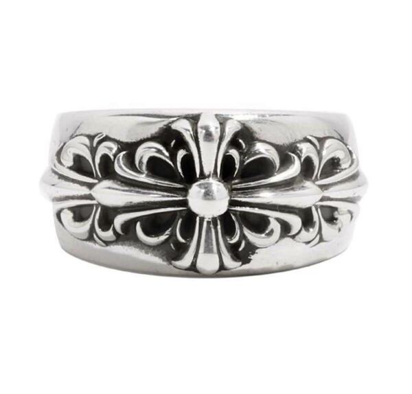 chromehearts クロムハーツ フローラルクロス リング シルバー925 21号 指輪