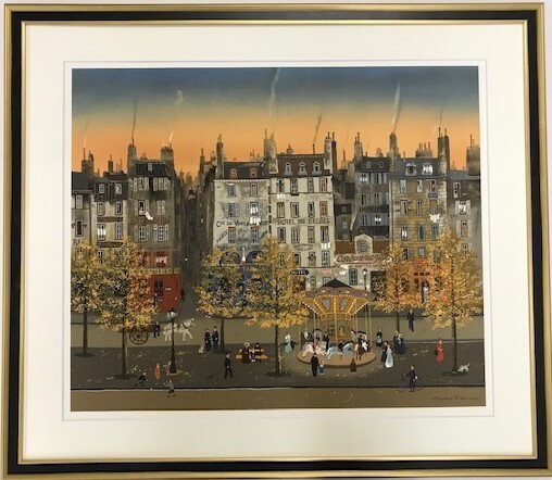 【特価】 ≪ ミッシェル ドラクロワ ≫ オリジナル リトグラフ【石版画】 1985年 LE MANGE MICHEL DELACROIX