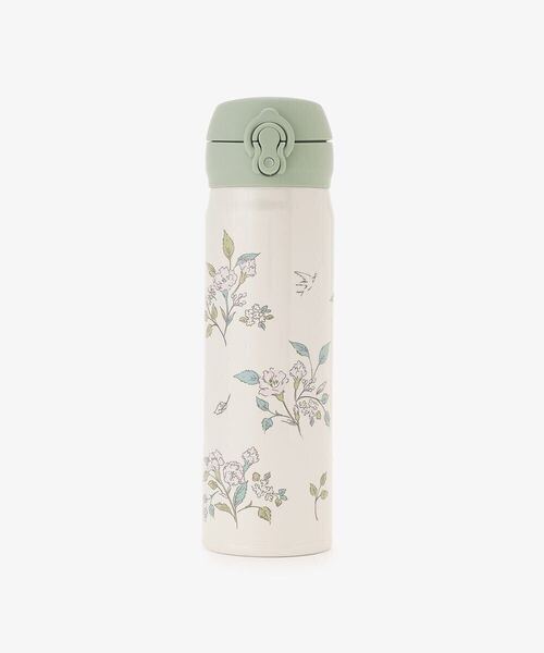 【送料無料】Afternoon Tea アフタヌーンティーTHERMOS サーモス フラワーアートワンタッチボトル 500ml グリーン 新品 ステンレスボトル