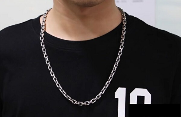 ネックレス シルバー 925 クロス チェーン クロム ラバー ノベルティ 新品 使用 メンズ 喜平 インディアン 十字 ダブル ダガーペンダント