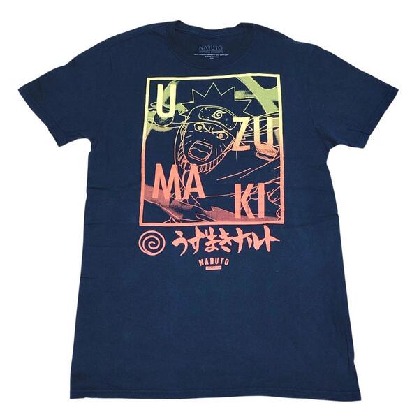 NARUTO ナルト 疾風伝 半袖Tシャツ アニメ キャラT 夏物古着k88 M相当
