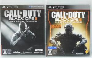 PS3ソフト コール オブ デューティ ブラックオプスⅡ ブラックオプスⅢ 2本セット