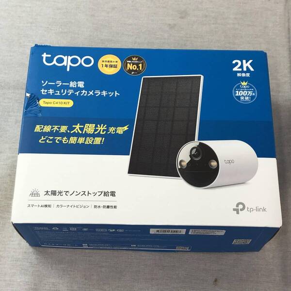 Tapo 防犯カメラ 屋外 ソーラー 見守りカメラ WiFi 防犯カメラ ソーラー 太陽光パワー Wi-Fi フルワイヤレス 2K 300万画素 Tapo C410 KIT/A