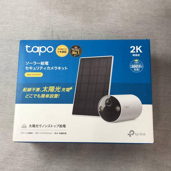 Tapo 防犯カメラ 屋外 ソーラー 見守りカメラ WiFi 防犯カメラ ソーラー 太陽光パワー Wi-Fi フルワイヤレス 2K 300万画素 Tapo C410 KIT/A