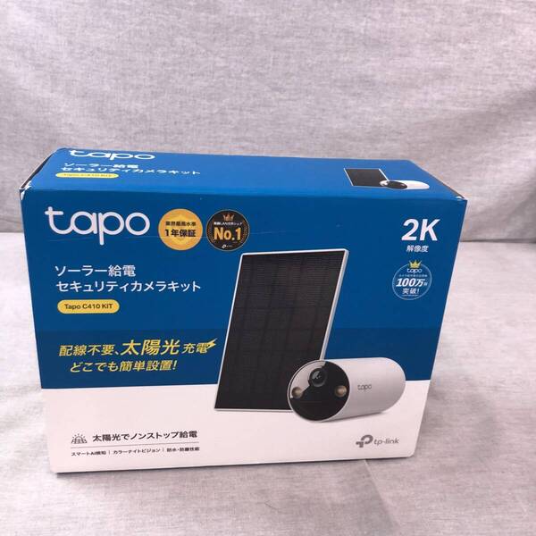 Tapo 防犯カメラ 屋外 ソーラー 見守りカメラ WiFi 防犯カメラ ソーラー 太陽光パワー Wi-Fi フルワイヤレス 2K 300万画素 Tapo C410 KIT/A