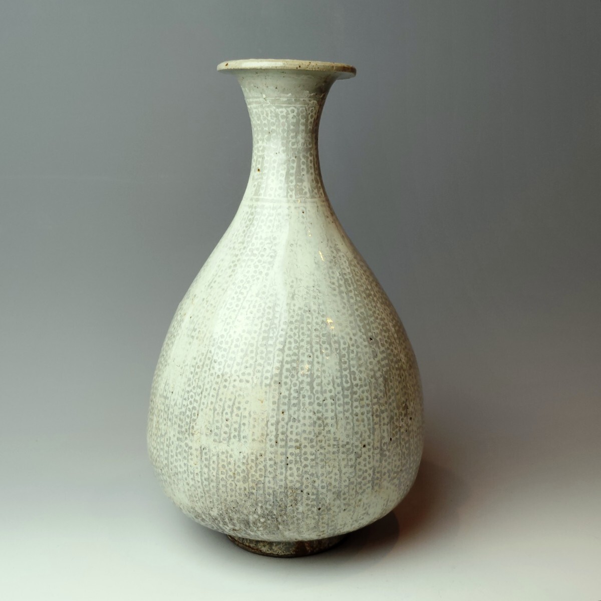 korea Vintage 李朝 高麗 青磁 完松 柳宣永 七宝紋 二重 透かし