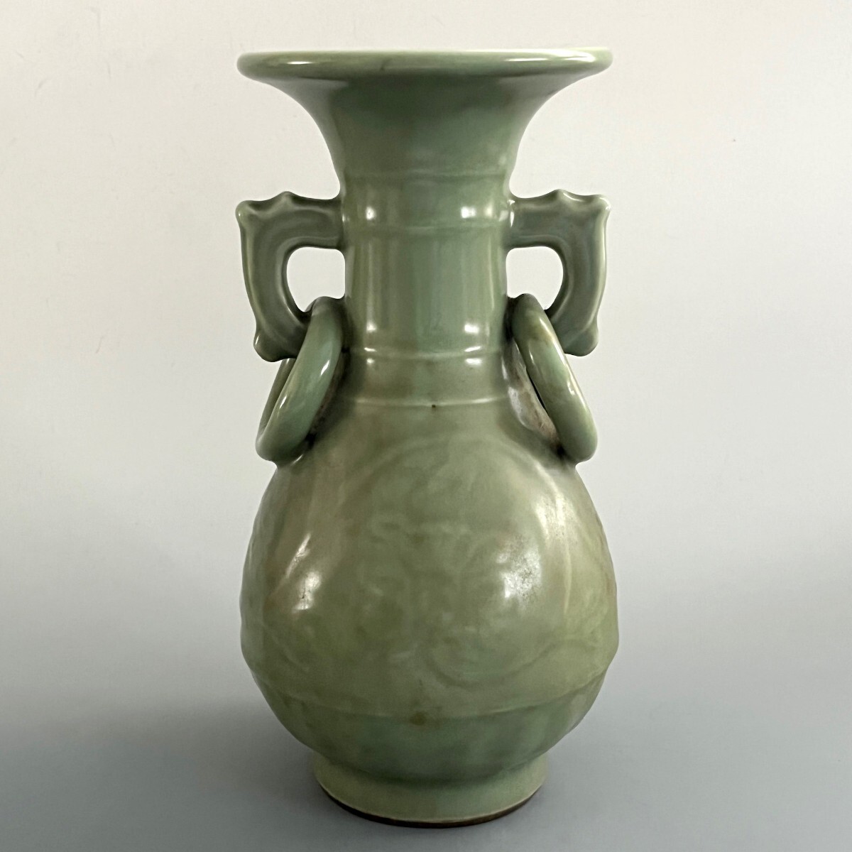 龍泉窯 青磁鳳凰耳瓶 – Longquan Vase Phoenix | 陶磁オンライン