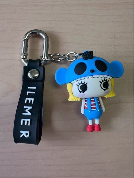 超フォロー割 新品未使用ILEMER ハッピーチャーム キーホルダー ブルー