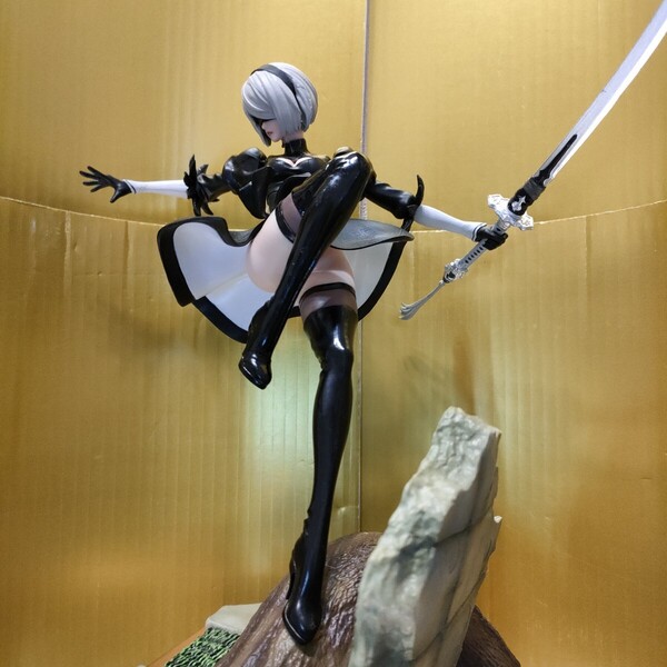 Nier.Automata ヨルハ2号B型 ⅡB 剣舞DX 美しすぎる 機械生命体 オリジナルカラー Black ver. フィギュア α