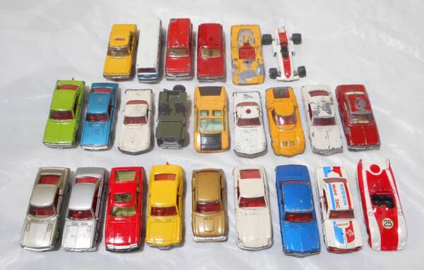 【当時物】■トミカ ミニカー 24台セット トヨタ、日産、ホンダ、マツダ他 日本製【USED、送料込】