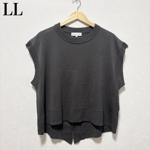 402 良品 LL レディース 春秋 ニットベスト 重ね着 シーズンリーズン