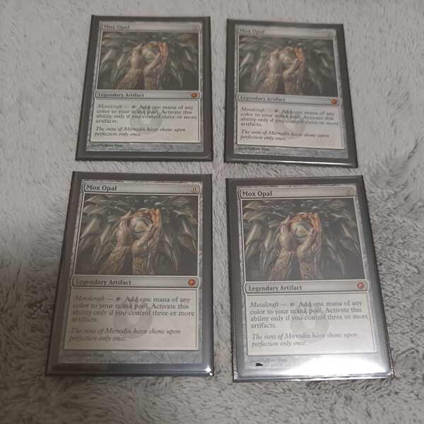 【MTG オパールのモックス 4枚】検索用:水蓮の花びら、金属細工師、意志の力、虚空の杯