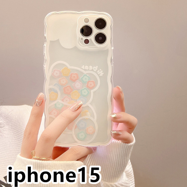 iphone15ケース カーバー TPU 可愛い お洒落 韓国 軽い ケース 耐衝撃 高品質150