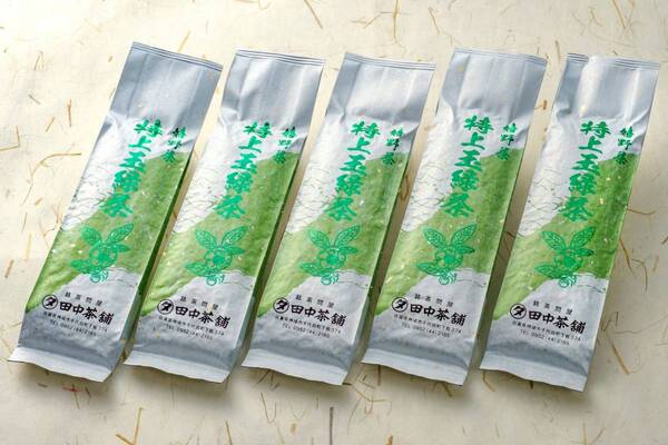 【送料無料】令和7年産新茶!うれしの茶「特上・玉緑茶」100g詰×5本(佐賀県名産)