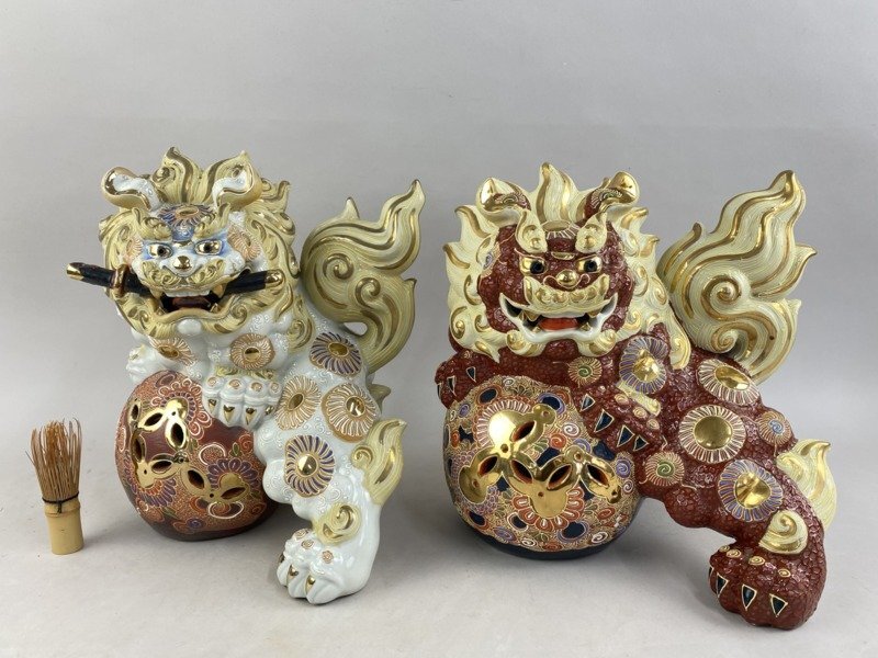2025年最新】Yahoo!オークション -獅子 狛犬 置物(陶芸)の中古品