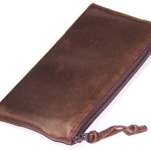 【ブラックフライデータイムセール】【送料込み】【限定】【新品】【税込み】ディアスキン☆鹿革☆牛革☆日本製☆L字ファスウォレット DBR