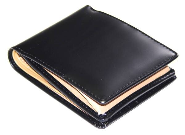 【1点限り赤字大特価】【送料込み】【期間限定】【新品】【税込み】馬革 牛革 バイカラ―モデル BOX型小銭入れ付き ショートウォレット