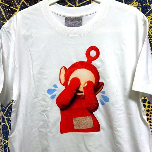 Teletubbies 半袖 Tシャツ 夏 新品 お洒落 XL 2XL 白 Po ポー テレタビーズ Tシャツ 半袖 メンズ 新品 個性的 白