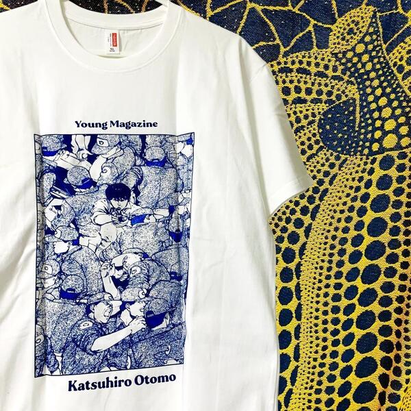 アキラ 漫画 半袖 reprint Tシャツ 夏 新品 お洒落 XL 2XL AKIRA アバンギャルド リプリント Tシャツ 半袖 メンズ 新品 個性的 白