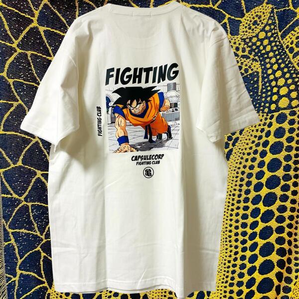 【新品】 孫悟空 ドラゴンボール プリントTシャツ DRAGON BALL大人 孫悟空 リプリント Tシャツ 半袖 メンズ 新品 筋トレ ジム ウェア 白