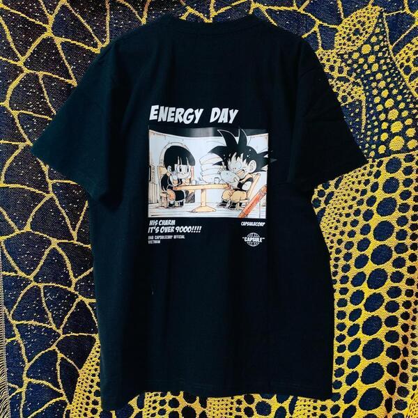 孫悟空 ドラゴンボール プリントTシャツ DRAGON BALL アニメT 孫悟空 ブルマ リプリント Tシャツ 半袖 メンズ 新品 トップス 黒 アニメT