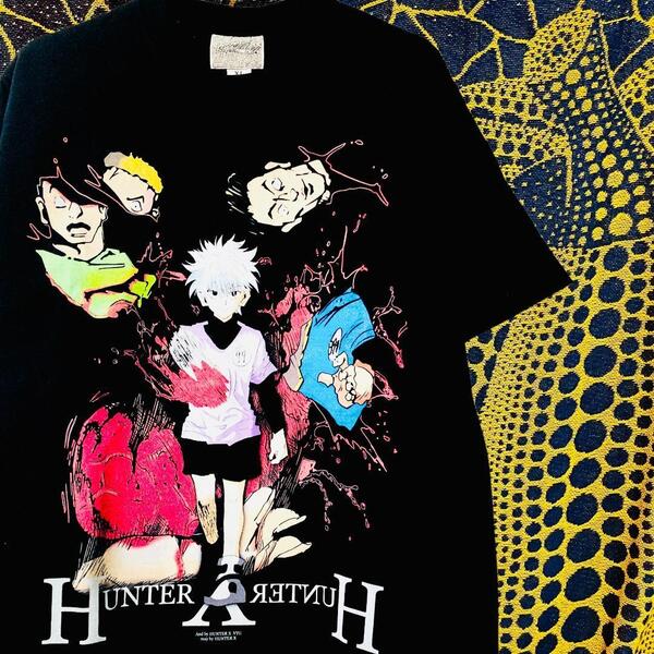 キルア 半袖 reprint Tシャツ 夏 新品 お洒落 XL 【激レア】キルア 殺人鬼ゾルディック リプリント Tシャツ 半袖 メンズ 新品