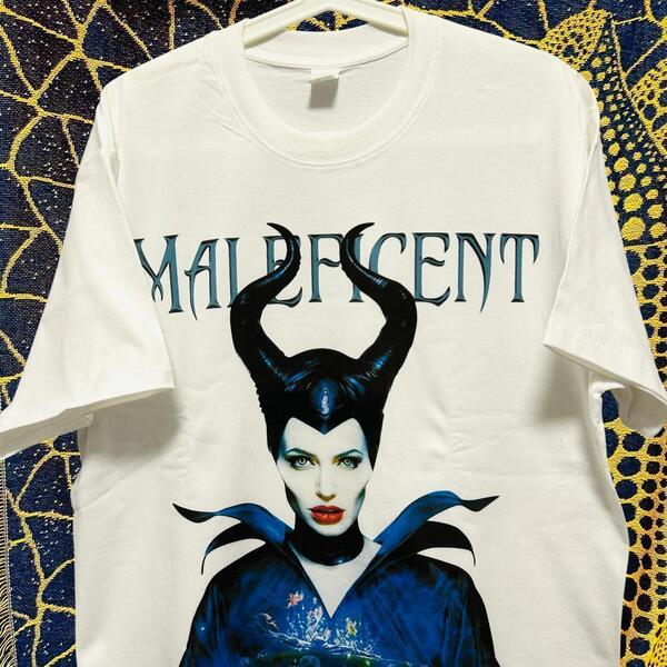 Maleficent ディズニー 悪役 半袖 Tシャツ 新品 XL 2XL マレフィセント リプリント Tシャツ 半袖 メンズ 新品アンジェリーナジョリー
