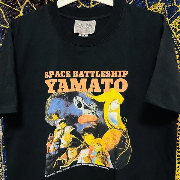 宇宙戦艦ヤマト リプリント 半袖 Tシャツ 夏 新品 お洒落 XL 2XL 昭和アニメ エモい 前衛的 リプリント Tシャツ 半袖 メンズ 新品 個性的