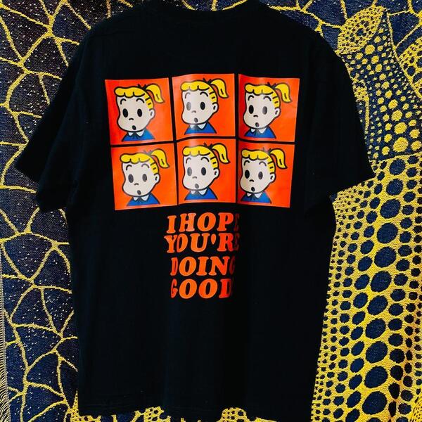 ミスドガール 半袖 reprint Tシャツ 夏 新品 お洒落 XL 2XL ミスド 女子 リプリント Tシャツ 半袖 メンズ 新品 個性的 黒