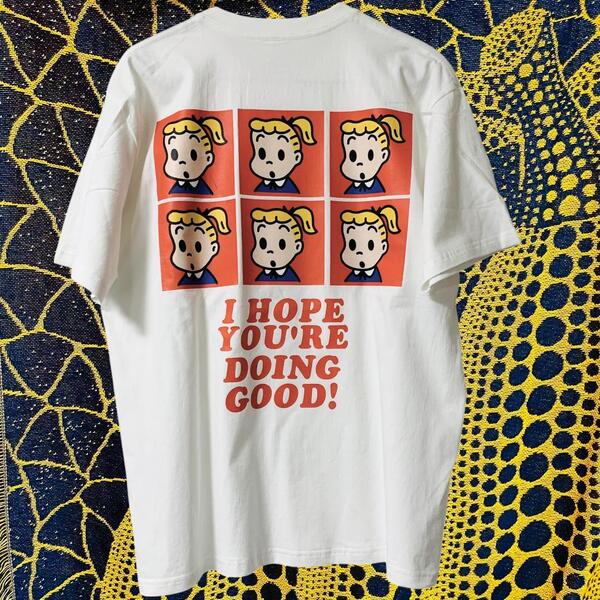 ミスドガール 半袖 reprint Tシャツ 夏 新品 お洒落 XL 2XL ミスド 女子 リプリント Tシャツ 半袖 メンズ 新品 個性的 白
