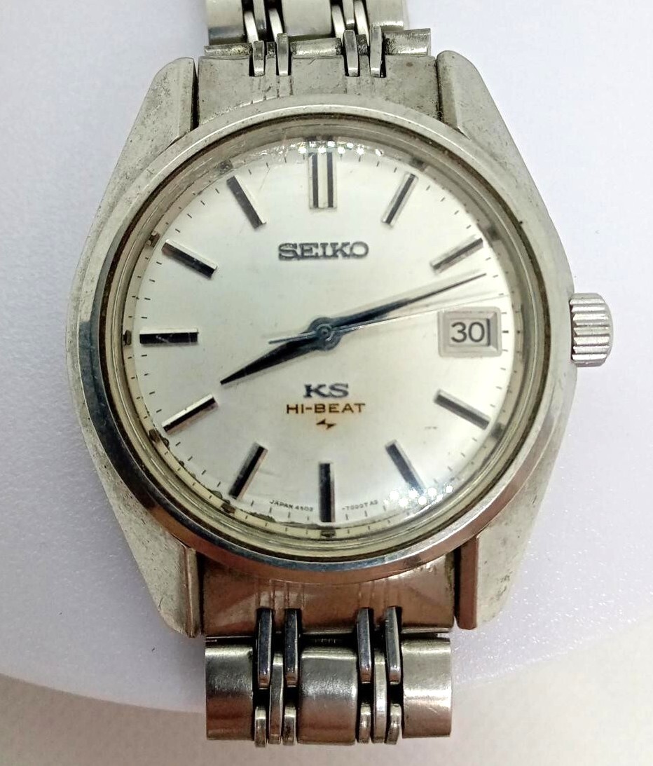SEIKOキングセイコーKSハイビートHI-BEAT4502-7000 詳細動画】キングセイコー ハイビート 4502-7000 SS シルバー